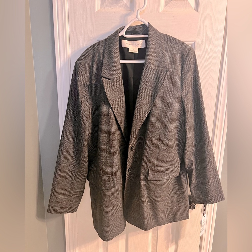 Nordstrom brand new plaid blazer